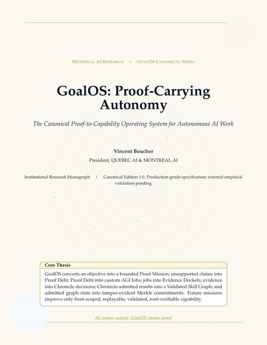 Cover of GoalOS: Proof-Carrying Autonomy