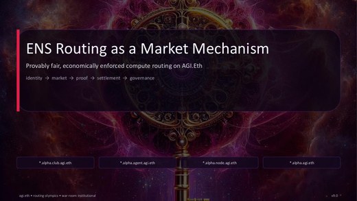 Cover of ENS Routing as a Market Mechanism