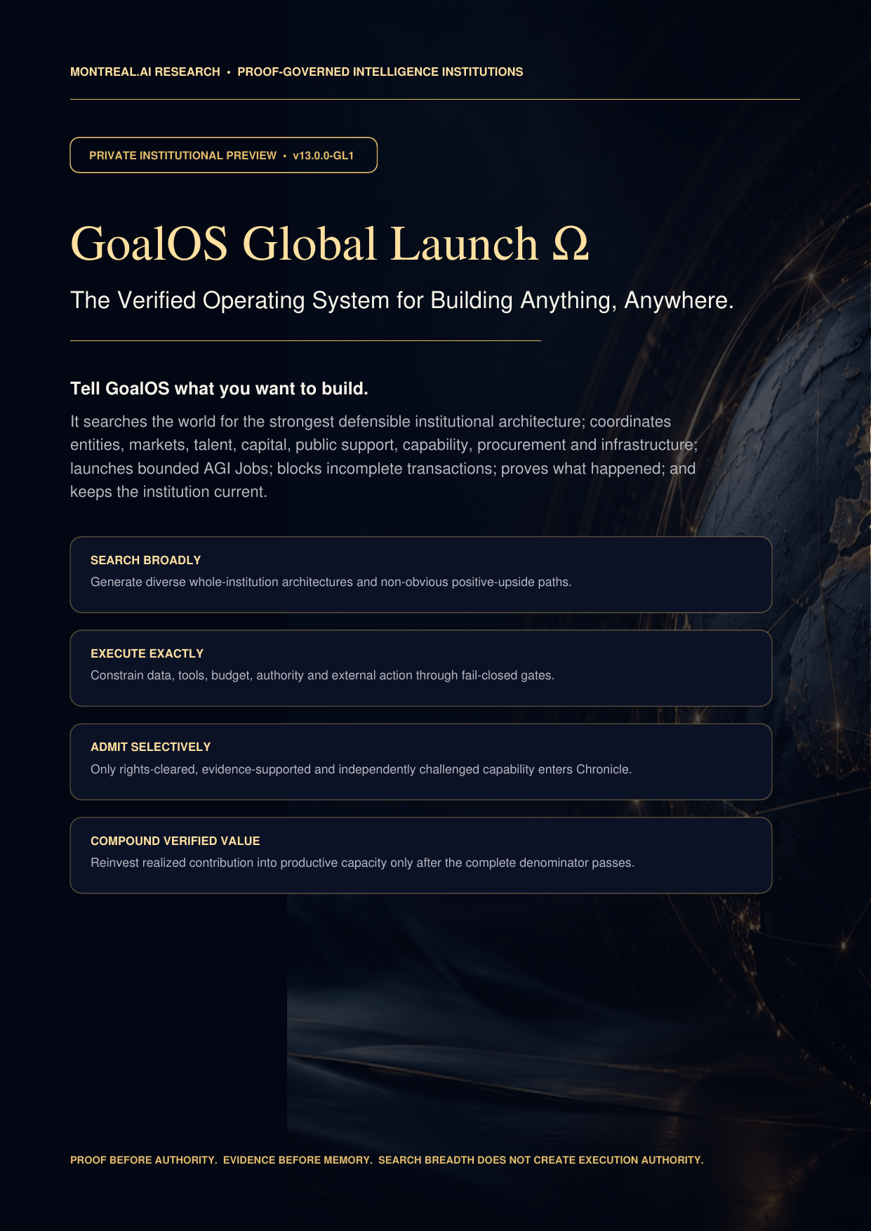 Cover of GoalOS Global Launch Omega research paper