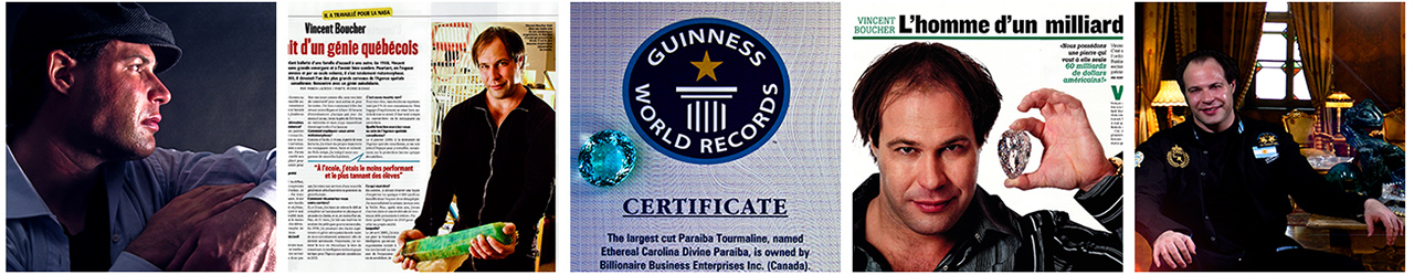 MONTRÉAL.AI's Chairman Vincent Boucher holds a Guinness World Records in the high jewelry industry.